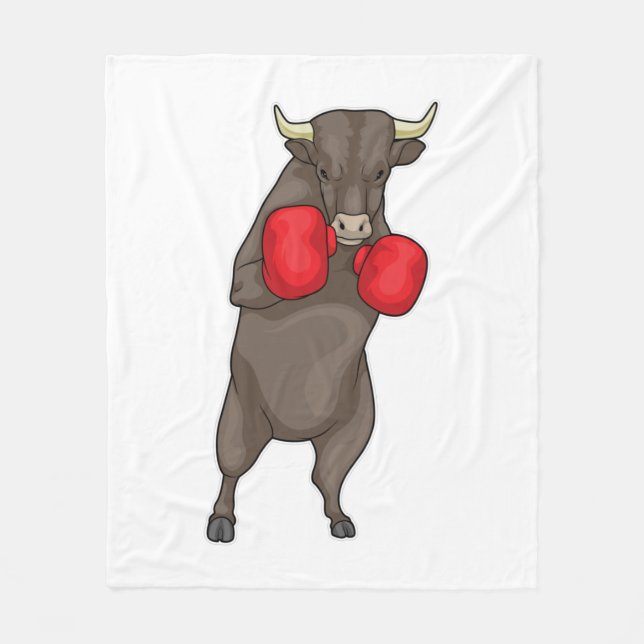 Bull Boxer Boxhandschuhe Fleecedecke (Vorderseite)