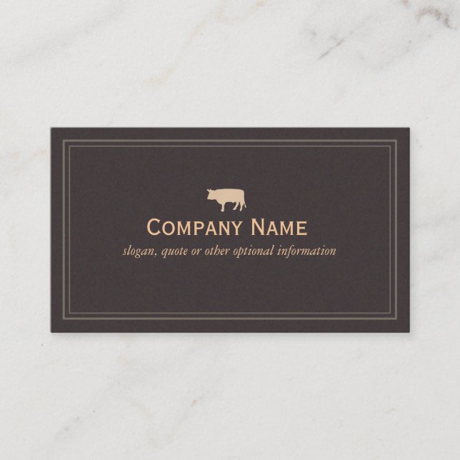 Bull Business Card Visitenkarte (Vorderseite)