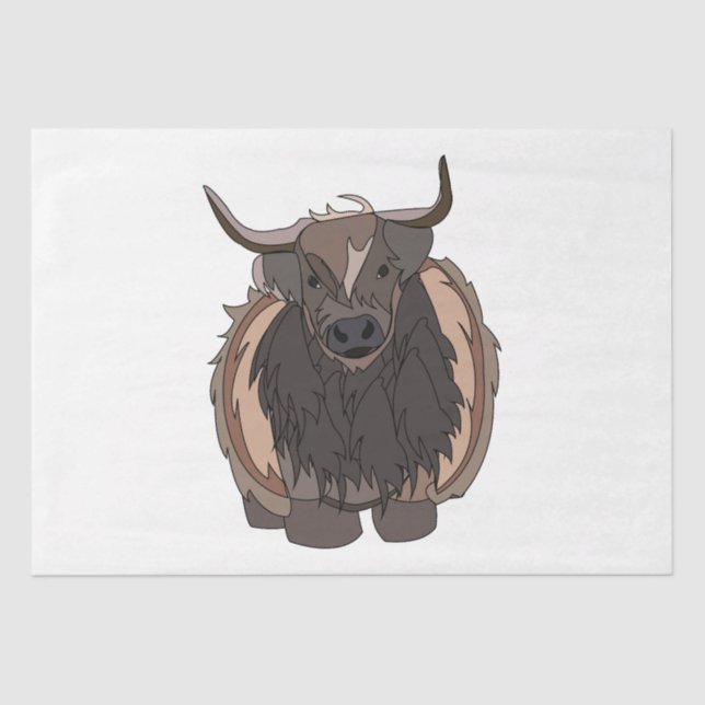 Bull Cattle Bull Seidenpapier (Vorderseite)