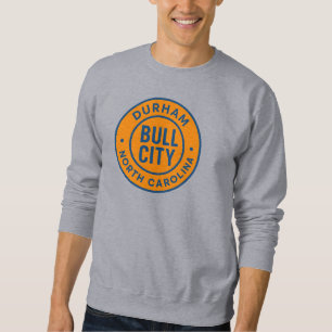 Bull City Durham North Carolina Round Abzeichen - Sweatshirt