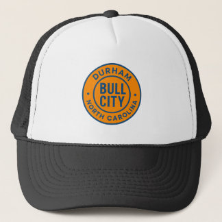 Bull City Durham North Carolina Round Abzeichen - Truckerkappe