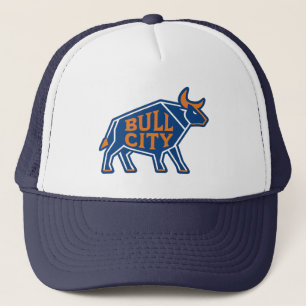 Bull City Geometric Bull Design - Durham NC Prix Truckerkappe
