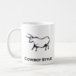 Bull Cowboy Style Black Kaffeetasse