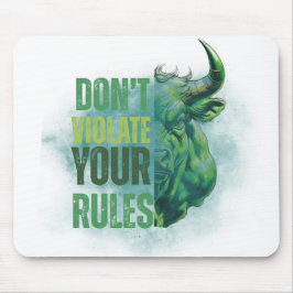 Bull design | Reminder | Motivation Mousepad