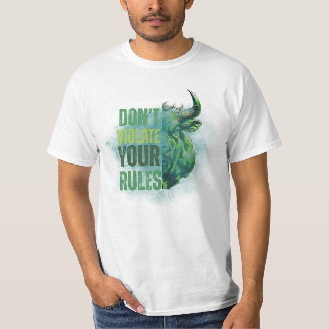Bull design | Reminder | Motivation T-Shirt (Vorderseite)