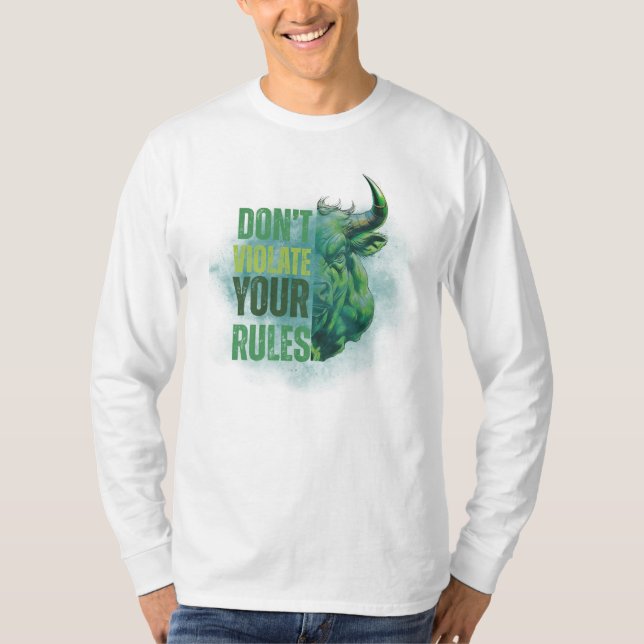 Bull design | Reminder | Motivation T-Shirt (Vorderseite)