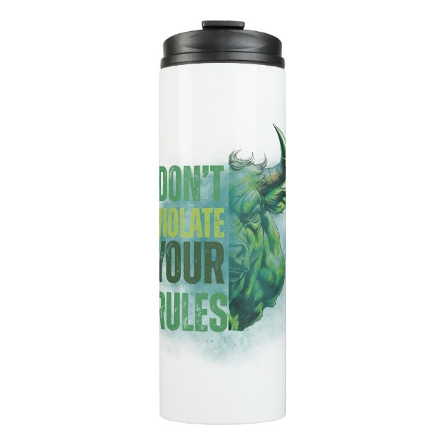 Bull design | Reminder | Motivation Thermosbecher (Vorderseite)