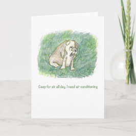 Bull Dog Happy Geburtstag! Karte