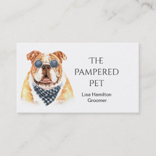Bull Dog Pet Groomer/Vet/Sitters Visitenkarte