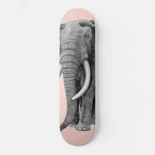 Bull Elefant - Zeichnend im Bleistift Skateboard