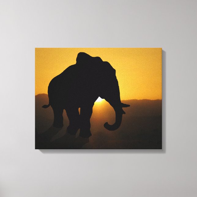 Bull Elephant Leinwanddruck (Vorderseite)