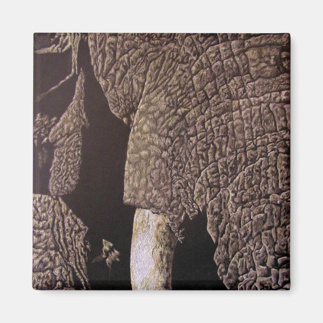 Bull Elephant Magnet (Vorne)