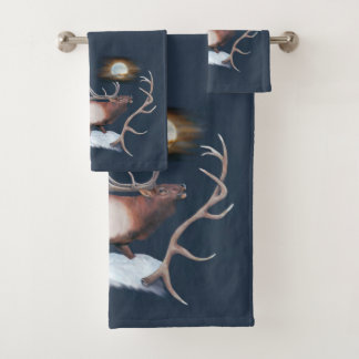 Bull Elk Bath Handtuch Set