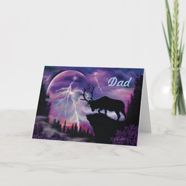 Bull Elk Card Karte (Vorderseite)