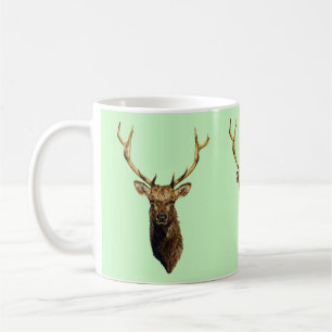 Bull Elk Head Tierart Wildtiere Kaffeetasse