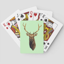 Bull Elk Head Tierart Wildtiere Spielkarten