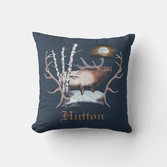 Bull Elk Kissen (Vorderseite)
