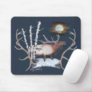 Bull Elk Mouse Pad Mousepad
