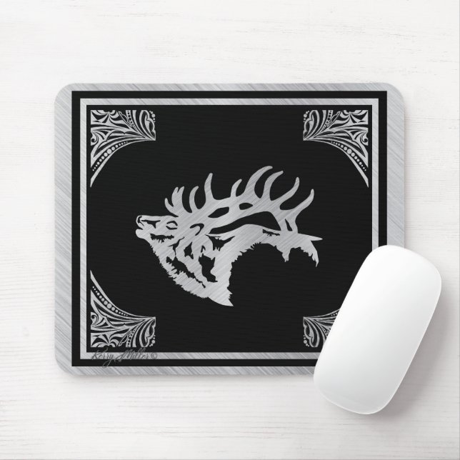 Bull Elk Mousepad (Mit Mouse)