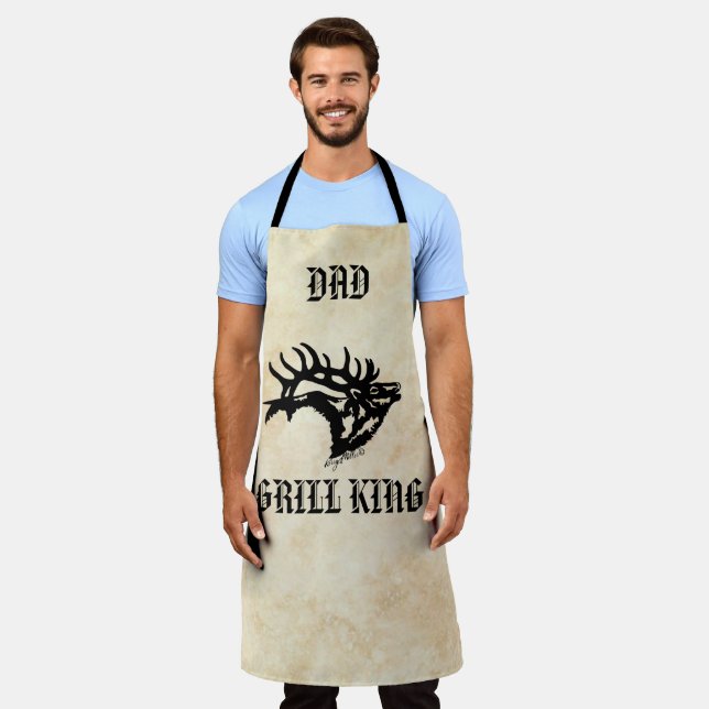 Bull Elk Schürze (Getragen)