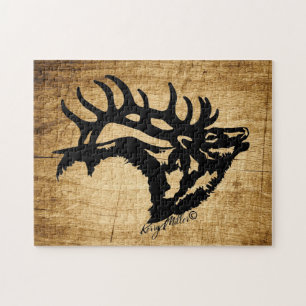 Bull Elk Silhouette
