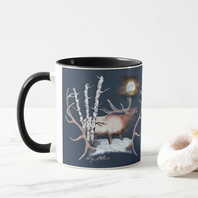 Bull Elk Tasse (Mit Donut)