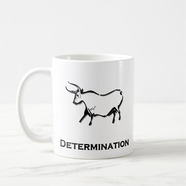 Bull Entschlossenheit Black Kaffeetasse (Links)