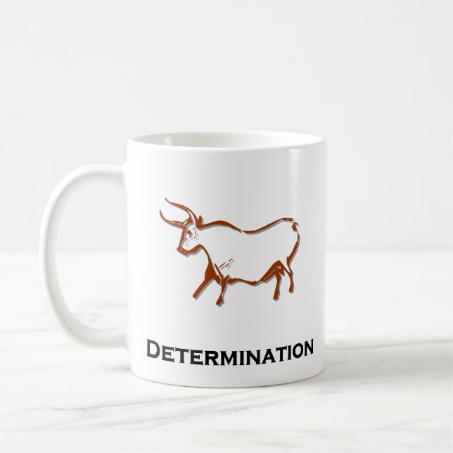 Bull Entschlossenheit Brown Kaffeetasse (Links)
