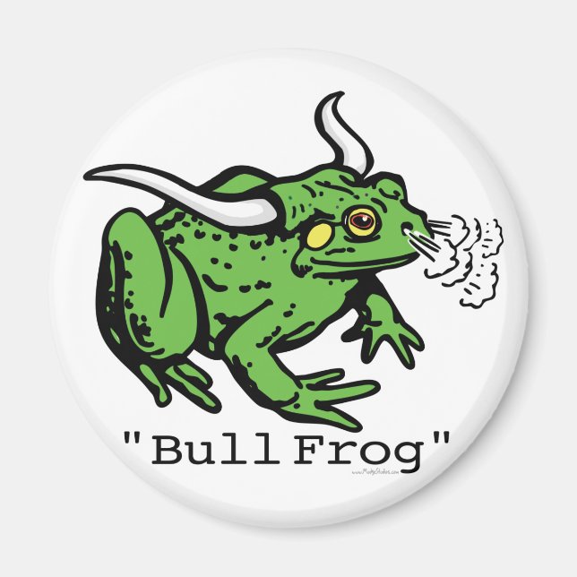 Bull Frog Bullfrog von Mudge Studios Magnet (Vorne)