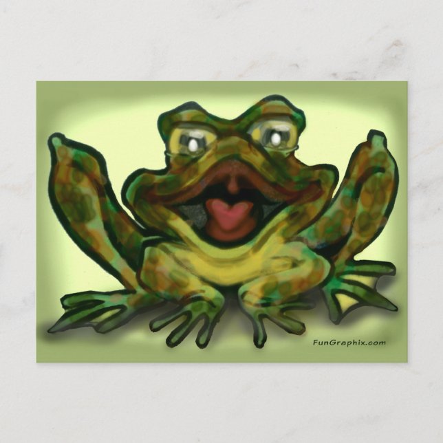 Bull Frog Postkarte (Vorderseite)