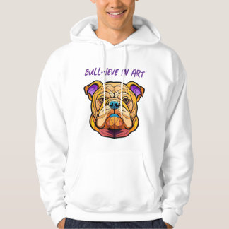 Bull-ieve in Art Herren Basic Kapuzenpullover Hoodie