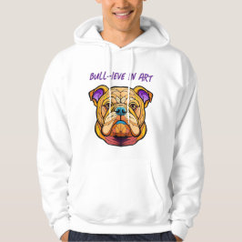 Bull-ieve in Art Men's Basic Hooded Sweatshirt