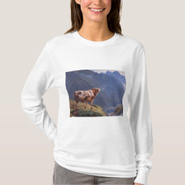 Bull in den Alpen (von Eugène Burnand) T-Shirt