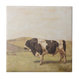 Bull in einer Schweizer Landschaft (von Ferdinand Fliese