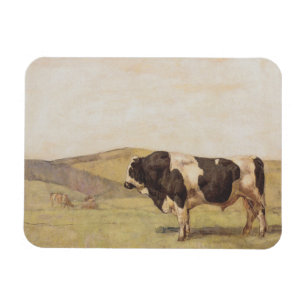 Bull in einer Schweizer Landschaft (von Ferdinand Magnet