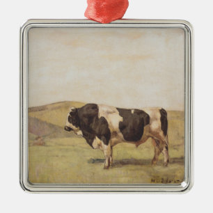 Bull in einer Schweizer Landschaft (von Ferdinand  Ornament Aus Metall