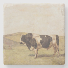 Bull in einer Schweizer Landschaft (von Ferdinand Steinuntersetzer