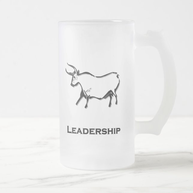 Bull Leadership Black Mattglas Bierglas (Rechts)