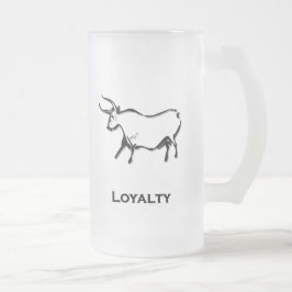 Bull Loyalty Black Mattglas Bierglas