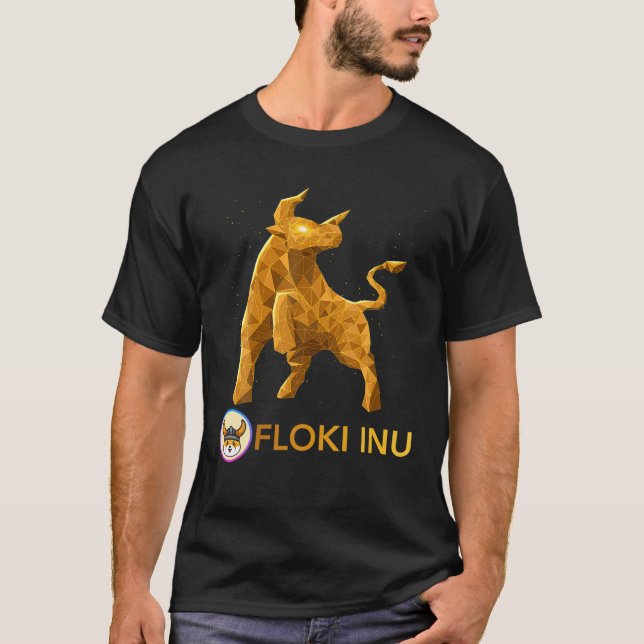 Bull Market Floki Inu Coin to Moon Crypto Toke T-Shirt (Vorderseite)