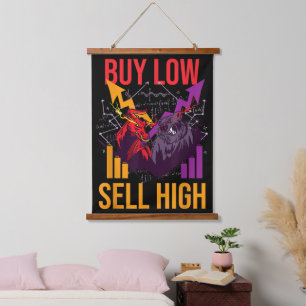 BULL MARKET KAUFEN NIEDRIG VERKAUF HOHEN HANDELSMA WANDTEPPICH MIT HOLZRAHMEN