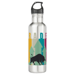 Bull market Trader | Simple design  Edelstahlflasche