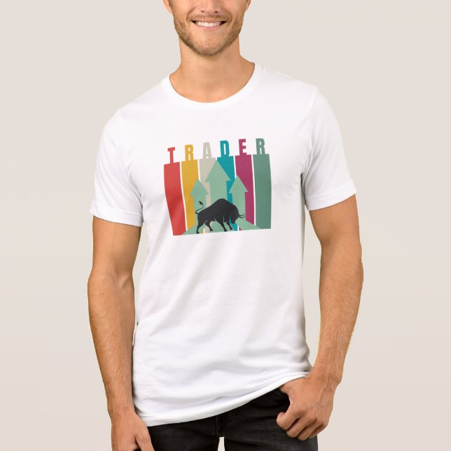 Bull market Trader | Simple design  Tri-Blend Shirt (Vorderseite)