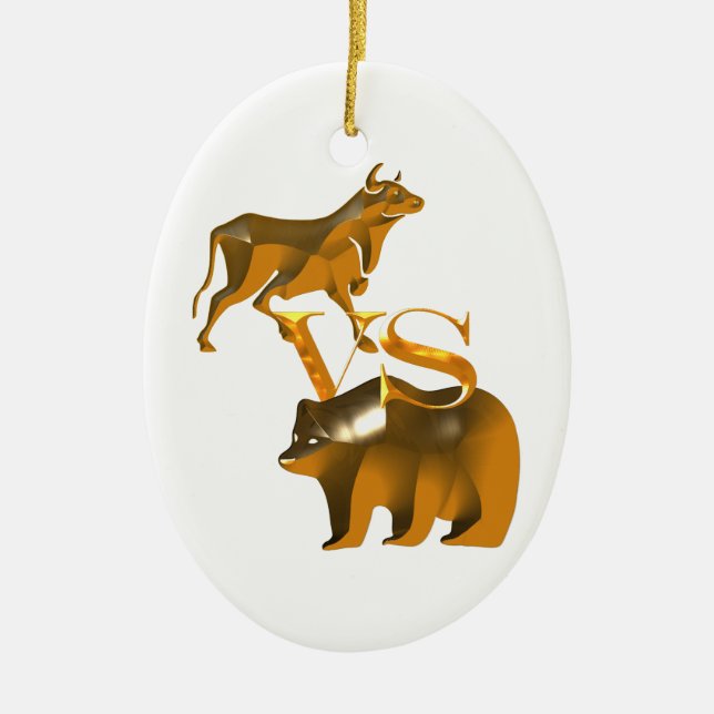 Bull Market VS Bear Market Keramikornament (Vorne)