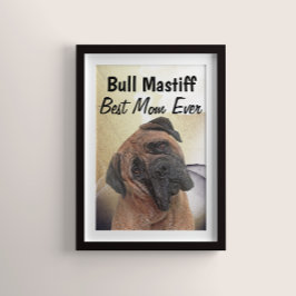 Bull Mastiff Best Mama Poster