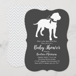 Bull Mastiff Dog Baby Duwer Gender Neutral Einladung