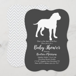 Bull Mastiff Dog Baby Duwer Gender Neutral Einladung