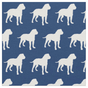 Bull Mastiff Hund Silhouette Bullmastiff Marine Bl Stoff