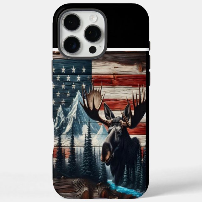 Bull Moose American Pride iPhone 16 Pro Max Hülle (Rückseite)