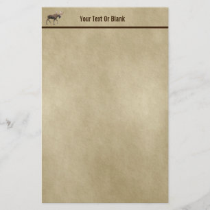 Bull Moose auf altem Papier